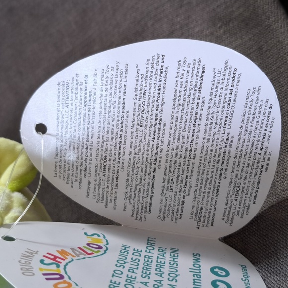 Squishmallows Duna Dumbo (Umbrella) Octopus Yellow Green 5" Plush Toy NWT - Picture 5 of 7